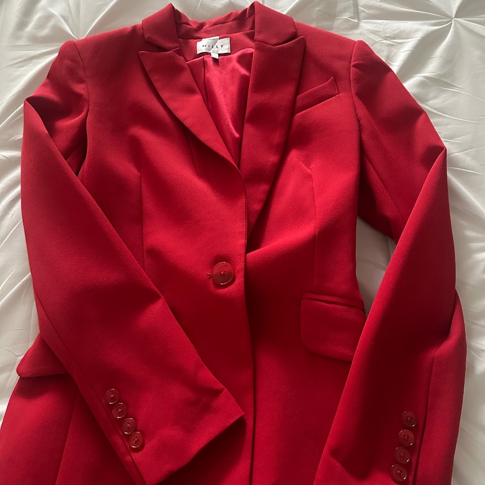 Designer Red Blazer